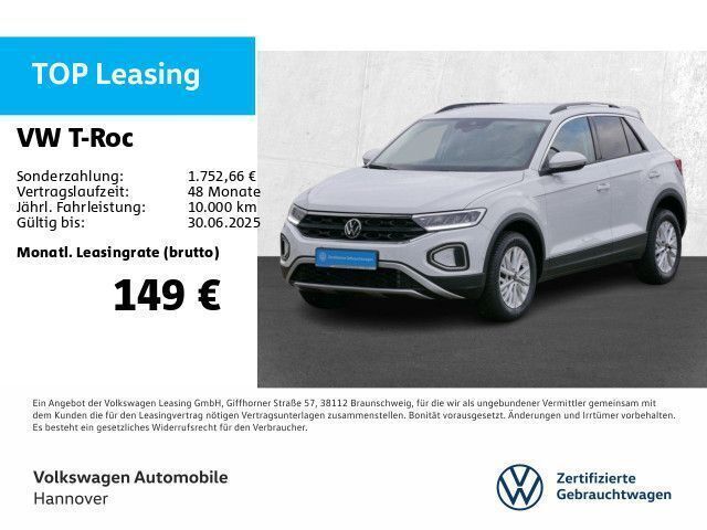 Pure white Gebraucht 2024 VW T-Roc Life SUV | 21.950 € (Guter Preis) - Bild 1/2