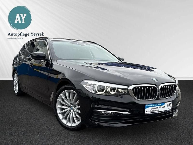 Schwarz ii/bonnet fluid black Gebraucht 2019 BMW 520 Kombi | 24.450 € (Guter Preis) - Bild 1/4