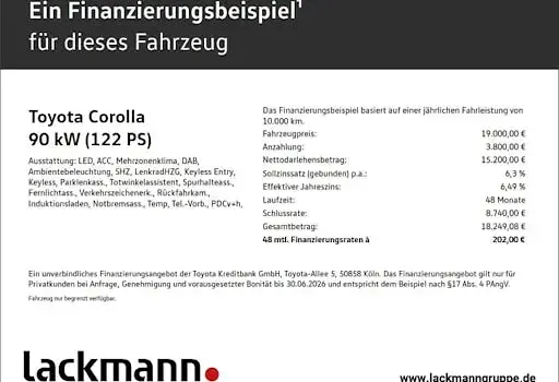 Gebraucht Toyota Corolla Team 122 PS (89 kW) 2021 Manhattangrau metallic Kombi