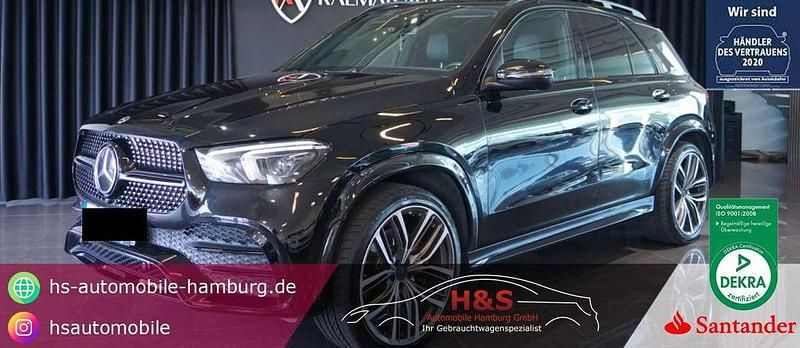 Obsidianschwarz lack Gebraucht 2019 Mercedes GLE300 AMG line SUV | 55.900 € - Bild 1/4