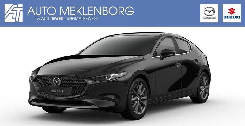 Jet black Neu 2025 Mazda 3 Limousine | 33.290 € - Bild 1/4