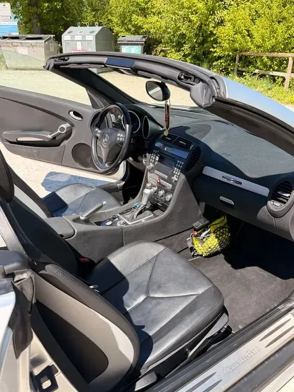 Gebraucht Mercedes SLK350 272 PS (200 kW) 2004 Silber Cabrio