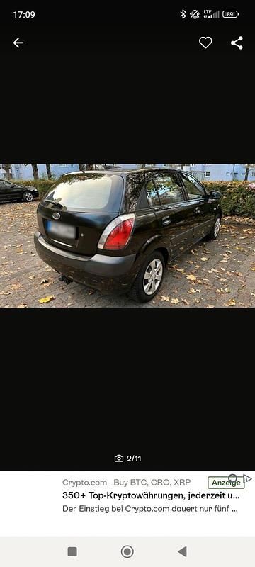 Gebraucht Kia Rio 97 PS (71 kW) 2009 Schwarz Kleinwagen