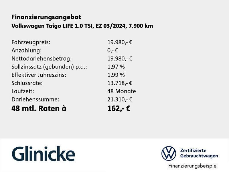 Gebraucht VW Taigo Life 95 PS (69 kW) 2024 Silber SUV