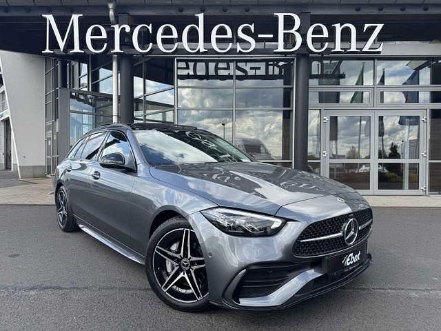 Selenitgrau metalliclack (metallic) Gebraucht 2024 Mercedes C200 AMG Kombi | 39.850 € (Teuer) - Bild 1/4