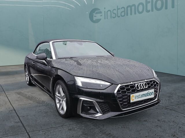 Schwarz Gebraucht 2023 Audi A5 Cabriolet S-Line Cabrio | 50.649 € - Bild 1/2