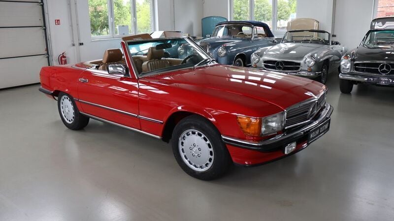 Gebraucht Mercedes SL500 245 PS (180 kW) 1986 Rot Cabrio