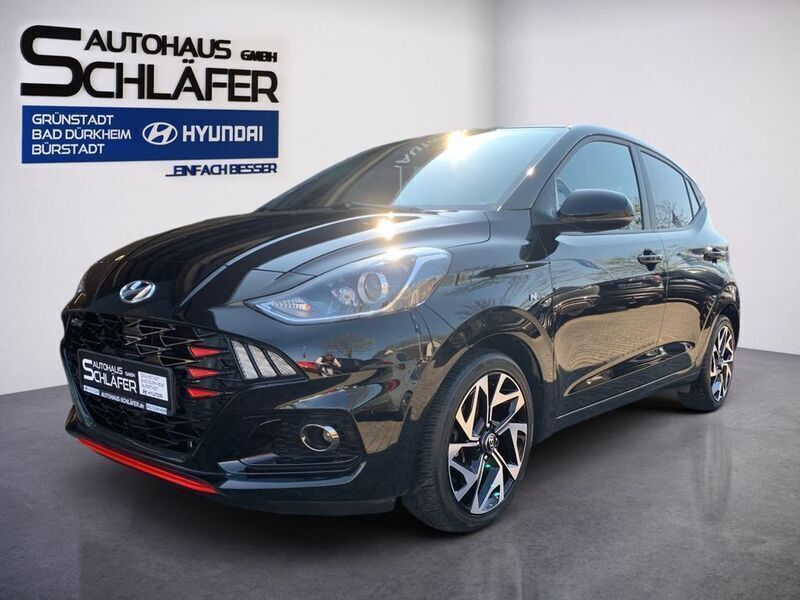 Schwarz Gebraucht 2022 Hyundai i10 N Line Kleinwagen | 15.980 € (Fairer Preis) - Bild 1/4