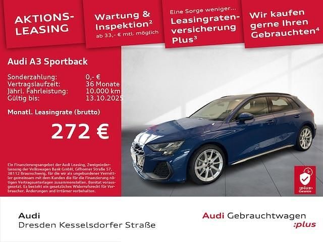 Ascariblau metallic Gebraucht 2024 Audi A3 S-Line Limousine | 34.390 € (Guter Preis) - Bild 1/4