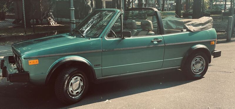Grün Gebraucht 1985 VW Golf Cabriolet Cabrio | 10.900 € - Bild 1/4