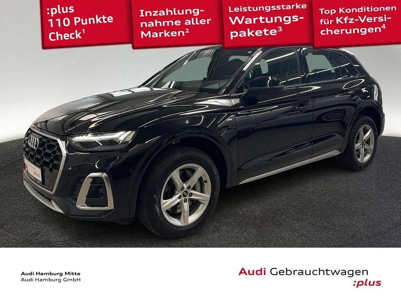 Mythosschwarz metallic Gebraucht 2022 Audi Q5 S-Line SUV | 37.950 € (Superpreis) - Bild 1/3