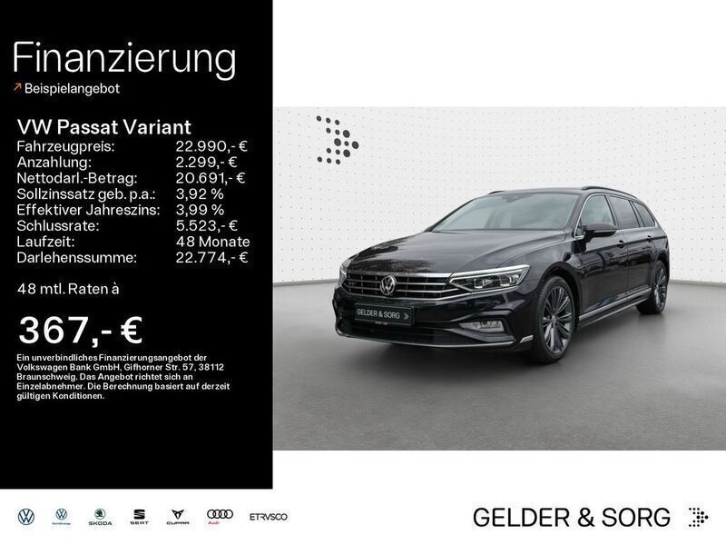 Gebraucht VW Passat R-line 190 PS (139 kW) 2020 Schwarz Kombi