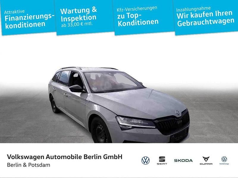 Stahlgrau Gebraucht 2021 Skoda Superb SportLine Kombi | 33.870 € (Etwas zu teuer) - Bild 1/4