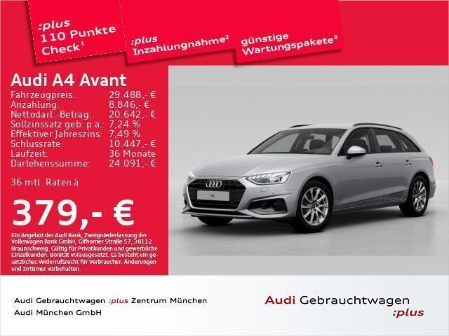 Florettsilber metallic Gebraucht 2023 Audi A4 Ambiente Kombi | 32.667 € (Fairer Preis) - Bild 1/2