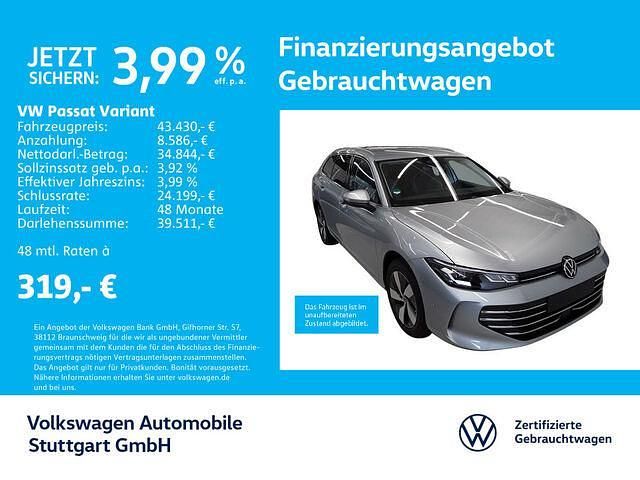 Gebraucht VW Passat Business 150 PS (110 kW) 2024 Oyster silver metallic Kombi