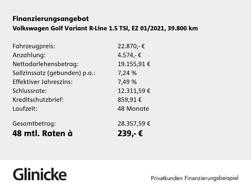 Gebraucht VW Golf VIII R-line 150 PS (110 kW) 2021 Kings red Kombi