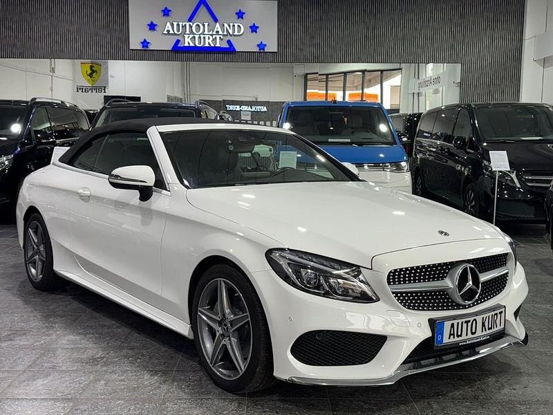 Weiß Gebraucht 2018 Mercedes C180 AMG Cabrio | 25.800 € (Fairer Preis) - Bild 1/4