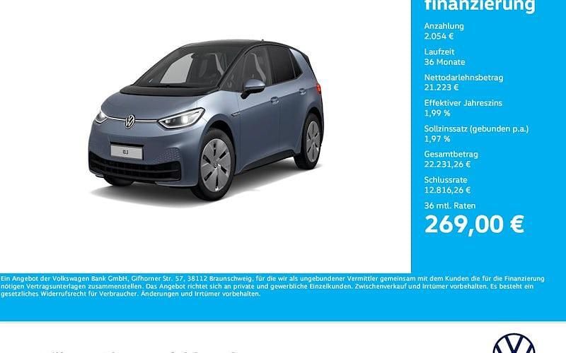 Blau Gebraucht 2022 VW ID.3 Pro Performance Kleinwagen | 23.277 € (Fairer Preis) - Bild 1/4