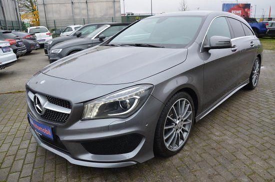 Mountaingrau met. Gebraucht 2016 Mercedes CLA220 Shooting Brake AMG line Kombi | 19.980 € (Fairer Preis) - Bild 1/4