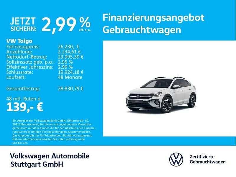 Gebraucht VW Taigo R-line 150 PS (110 kW) 2025 Pure white SUV