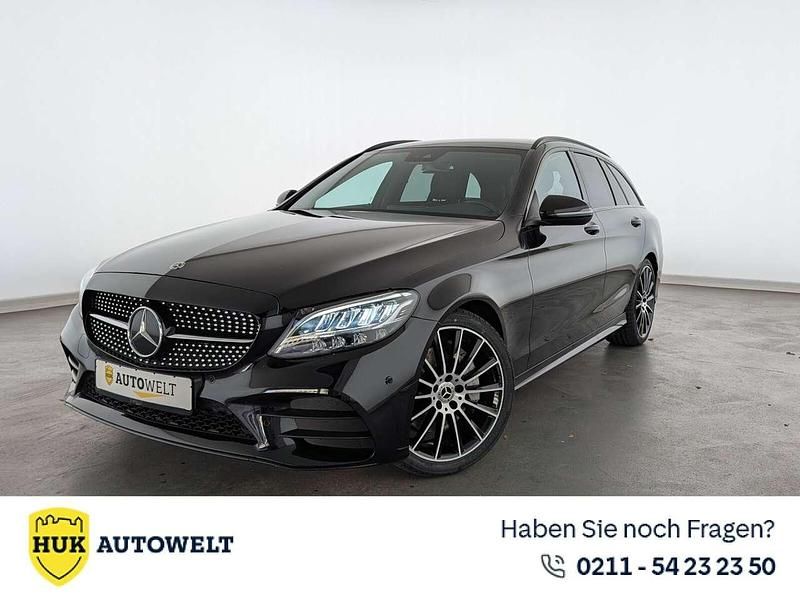 Schwarz Gebraucht 2020 Mercedes C300 AMG line Limousine | 27.460 € (Superpreis) - Bild 1/3