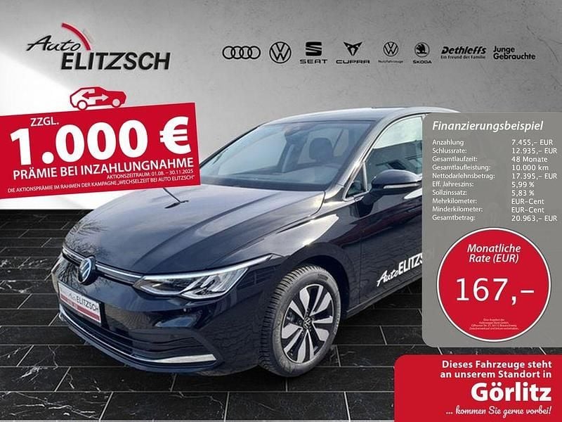 Grenadillschwarz metallic Gebraucht 2024 VW Golf VIII Move Limousine | 24.850 € (Fairer Preis) - Bild 1/3