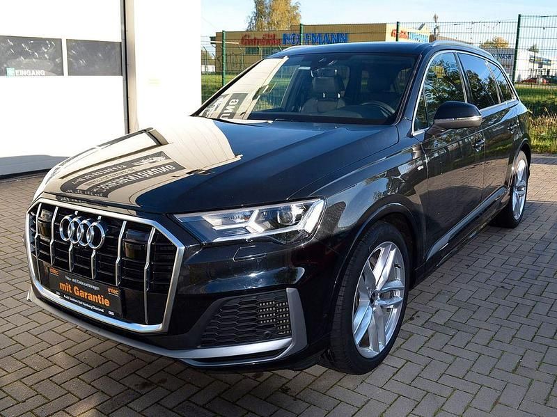 Schwarz Gebraucht 2022 Audi Q7 S-Line SUV | 52.300 € (Superpreis) - Bild 1/4