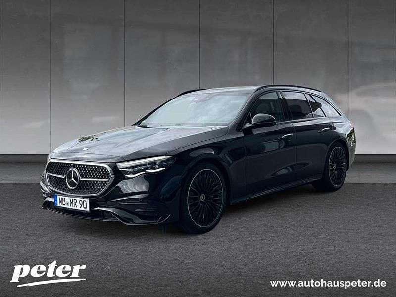 Metalliclack obsidianschwarz Gebraucht 2025 Mercedes E450 AMG Kombi | 89.890 € - Bild 1/4