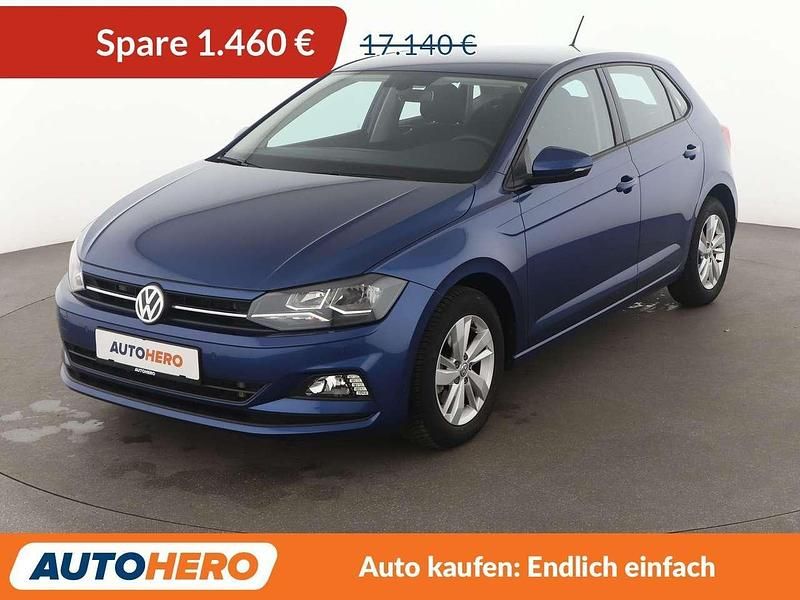 Reef blue Gebraucht 2018 VW Polo Comfortline Kleinwagen | 15.680 € (Guter Preis) - Bild 1/3