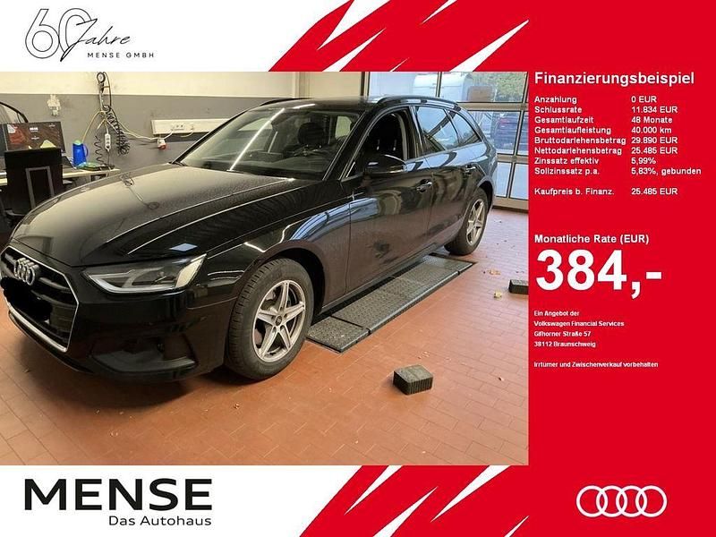 Mythosschwarz Gebraucht 2021 Audi A4 Basis Kombi | 25.485 € (Fairer Preis) - Bild 1/4