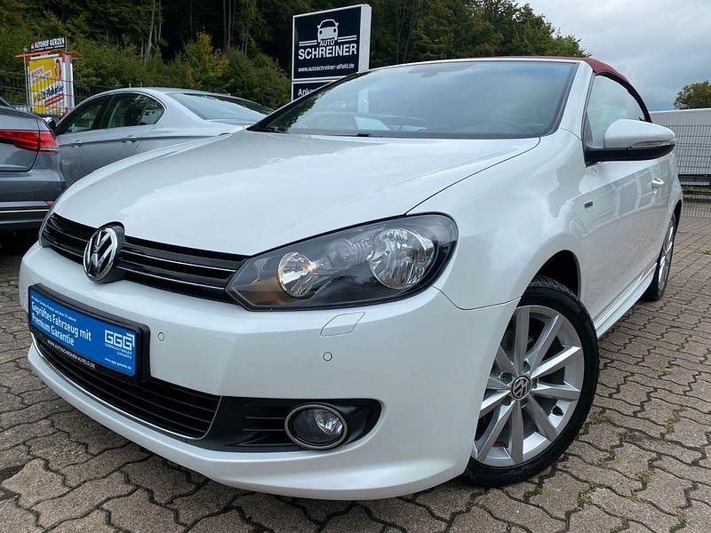 Weiß Gebraucht 2016 VW Golf Cabriolet LOUNGE Cabrio | 11.950 € (Fairer Preis) - Bild 1/4