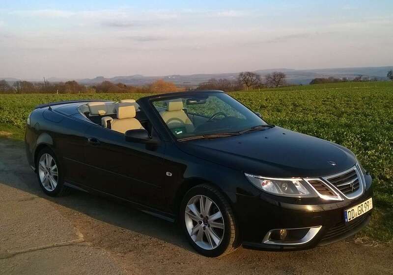 Schwarz Gebraucht 2008 Saab 9-3 Cabriolet Cabrio | 10.000 € (Fairer Preis) - Bild 1/4