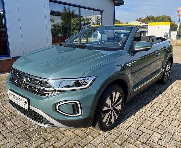 Petroleum blue Gebraucht 2024 VW T-Roc Cabriolet Move Cabrio | 27.890 € (Superpreis) - Bild 1/4