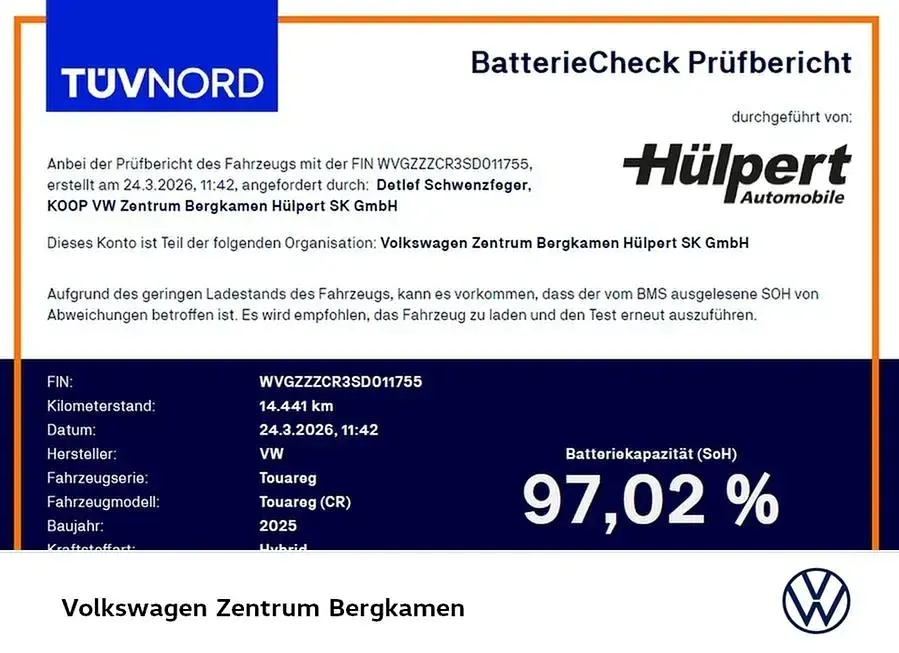 Second-hand VW Touareg Elegance 381 CP (280 kW) 2025 Negru SUV