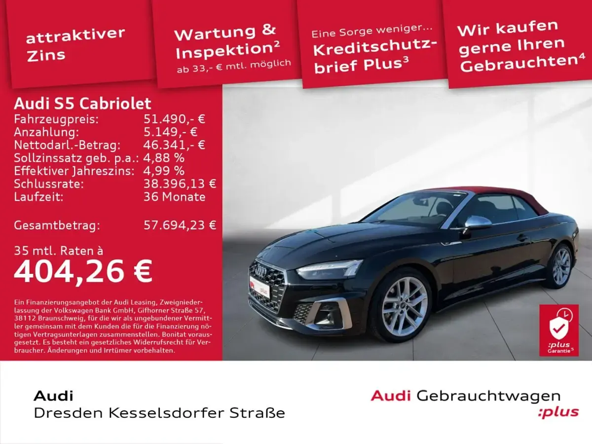 Gebraucht Audi S5 Ambiente 354 PS (260 kW) 2024 Cabrio