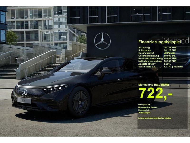 Schwarz Gebraucht 2022 Mercedes EQS450+ AMG Limousine | 66.980 € (Teuer) - Bild 1/3
