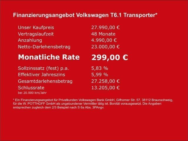 Grau Gebraucht 2022 VW T6.1 Van | 27.990 € (Superpreis) - Bild 1/1