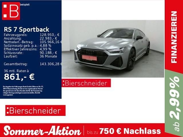 Grau Gebraucht 2024 Audi RS7 Sportback Ambiente Kleinwagen | 125.750 € (Etwas zu teuer) - Bild 1/3