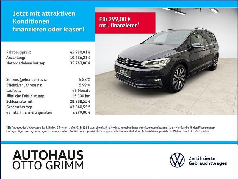 Deep black perleffekt Gebraucht 2025 VW Touran Highline Van / Kleinbus | 44.980 € - Bild 1/4