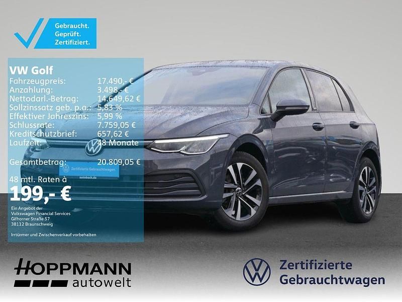 Grau Gebraucht 2021 VW Golf VIII United Limousine | 17.490 € (Guter Preis) - Bild 1/4
