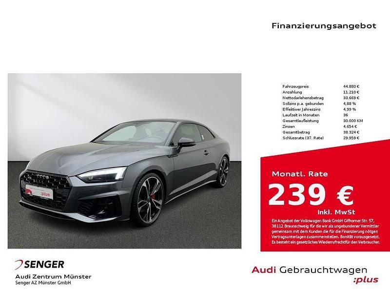 Daytonagrau perleffekt Gebraucht 2023 Audi A5 S-Line Coupé | 44.880 € (Teuer) - Bild 1/4