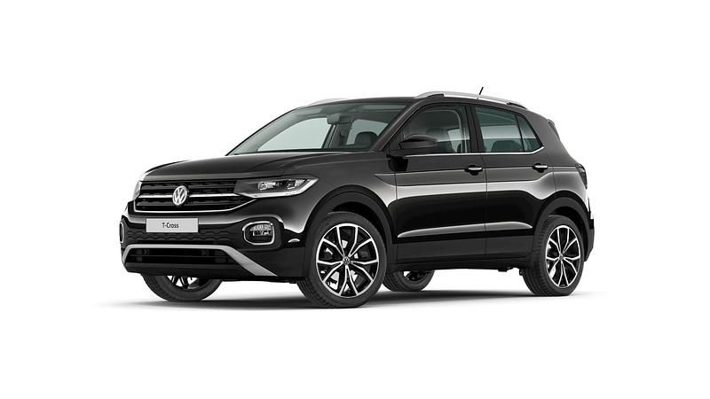 Gebraucht VW T-Cross Style 116 PS (85 kW) 2019 Deep black perleffekt (metallic) SUV