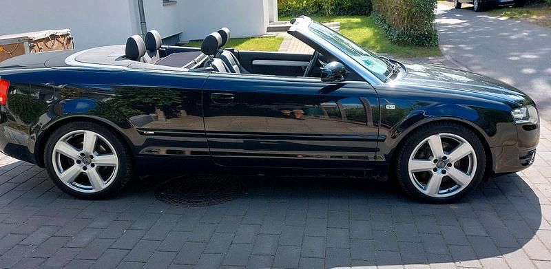 Schwarz Gebraucht 2008 Audi A4 Cabriolet S-Line Cabrio | 9.800 € (Fairer Preis) - Bild 1/4