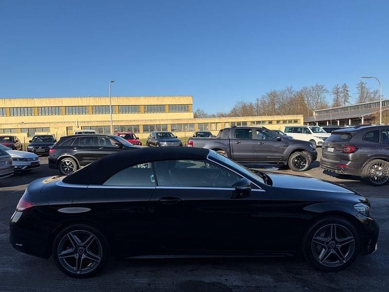 Gebraucht Mercedes C200 AMG 197 PS (144 kW) 2019 Schwarz/baltic black Cabrio