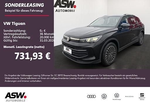 Neu VW Tiguan Life 204 PS (150 kW) 2025 Schwarz SUV