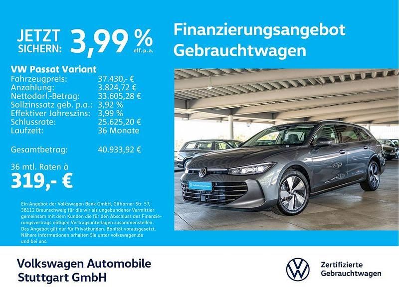 Diabasgrau metallic Gebraucht 2024 VW Passat Elegance Kombi | 37.430 € (Superpreis) - Bild 1/4
