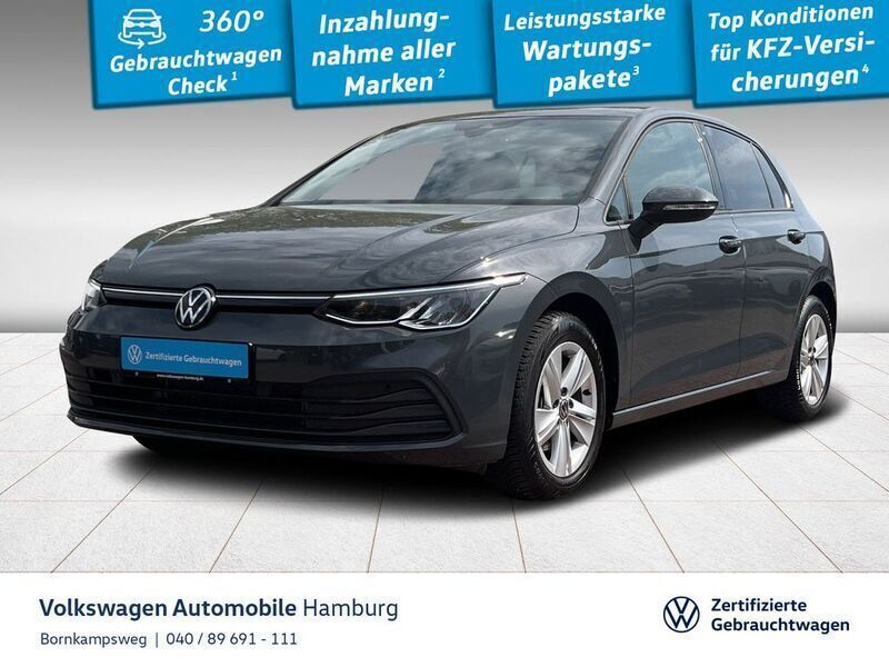 B0 delfingrau metallic Gebraucht 2024 VW Golf VIII Life Limousine | 24.777 € (Guter Preis) - Bild 1/2