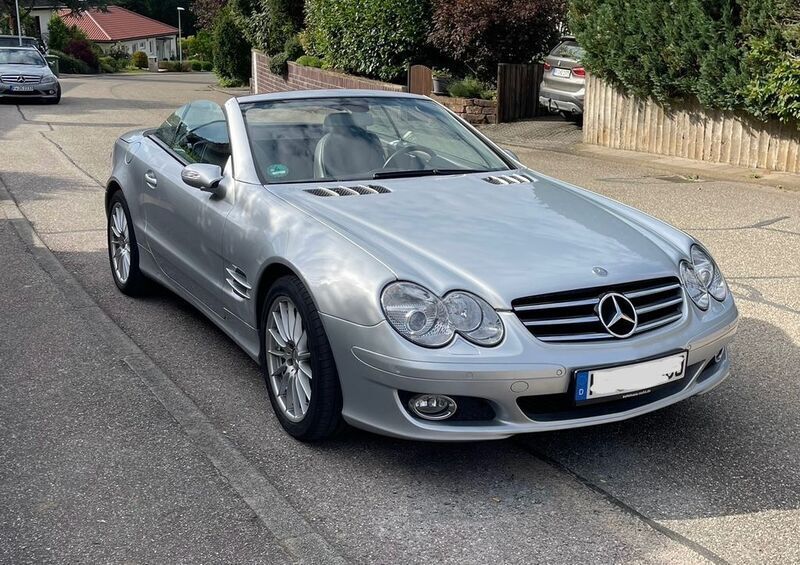 Silber Gebraucht 2006 Mercedes SL350 Cabrio | 17.500 € (Superpreis) - Bild 1/4