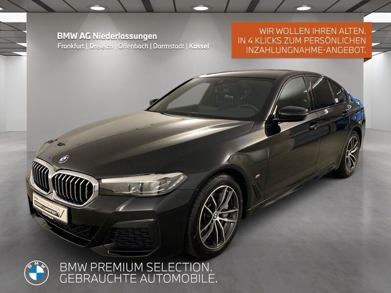 Schwarz Gebraucht 2022 BMW 530 M Sport Limousine | 38.860 € (Fairer Preis) - Bild 1/4