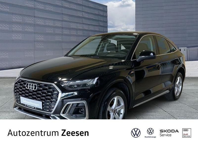 Mythosschwarz (metallic) Gebraucht 2022 Audi Q5 Sportback S-Line SUV | 42.850 € (Fairer Preis) - Bild 1/4